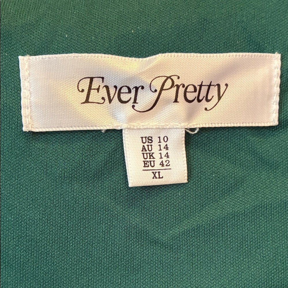 Ever Pretty Green Sequin Leaf A-line Midi Length Dress - Picture 7 of 9